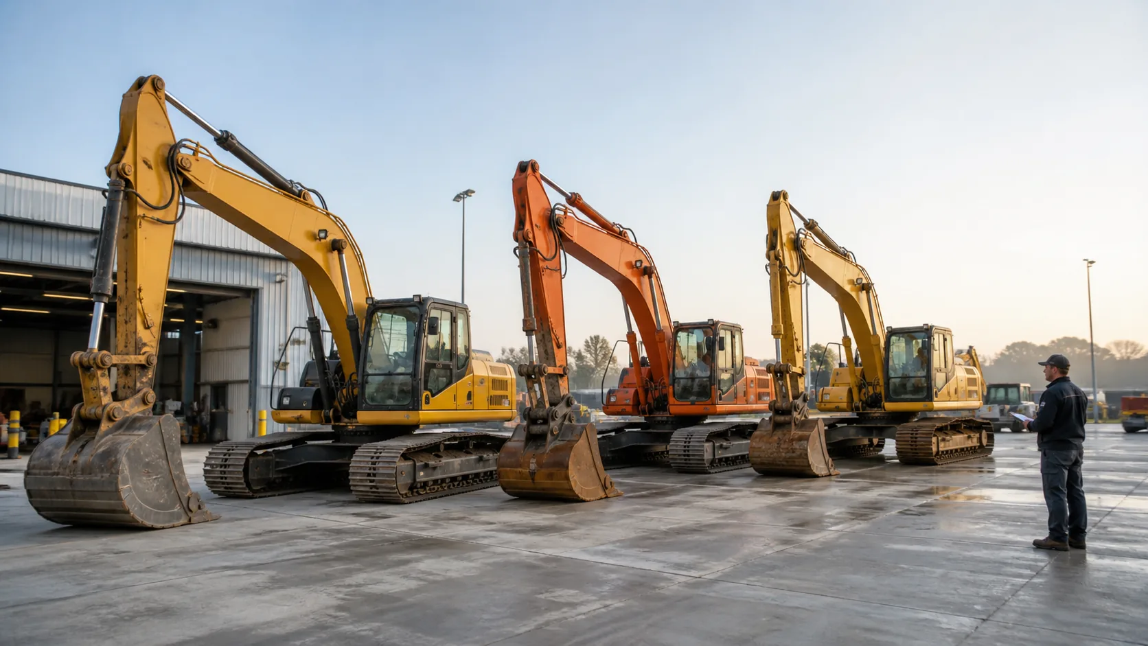 Used 20-Ton Excavator Comparison: CAT 320D, Komatsu PC210, Hitachi ZX200 and Volvo EC300